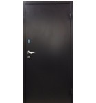 Двері Елегант Антік  Модель Міністр RAL 8019 / Горіх темний